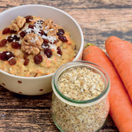 Spiced carrot gluten-free porridge